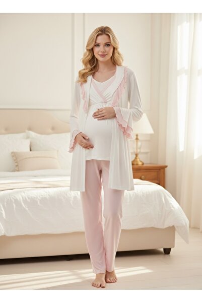 Lohussa New Season Powder Shawl Collar Flounce Summer Design Short Sleeve Mat...