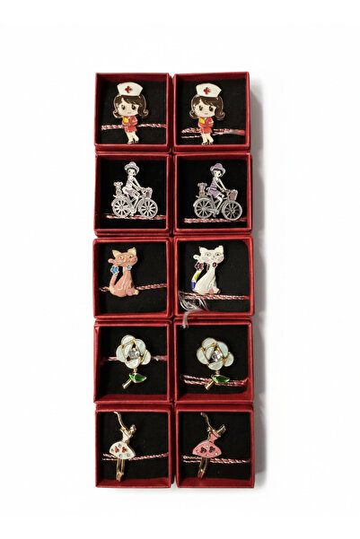 OEM Set Mărțișor Broșă Premium, Modele Meserii și Hobby-uri (Asistentă, Baler...