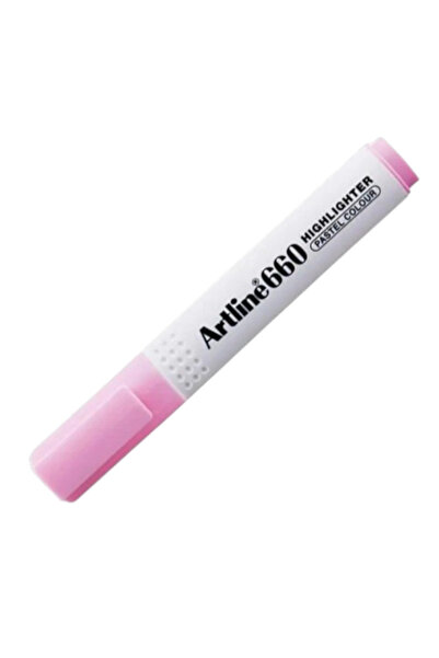 artline 660 Highlighter Pencil Cut Tip 1.0-4.0mm Pastel Pink