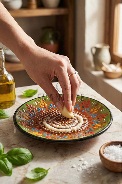 EvaniLife Seramik Rende Tabağı Çok Amaçlı Pratik Sarımsak & Zencefil Rendesi ...