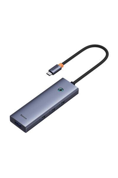 Baseus USB-C to USB-A 4-Port HUB - Uzay Grisi