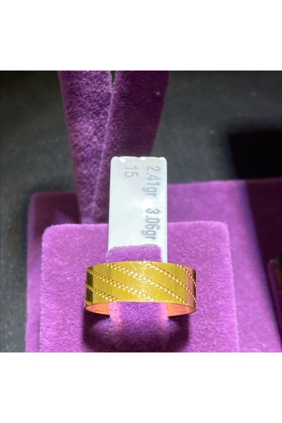 paksoy kuyumculuk 22 Ayar Altın Alyans Kalem İşlemeli Desenli Özel Tasarım 2....