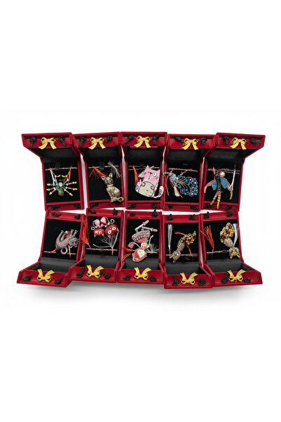 Generic Premium Brooch Martisor, Exotic Models and Crystal Figurines (Peacock...