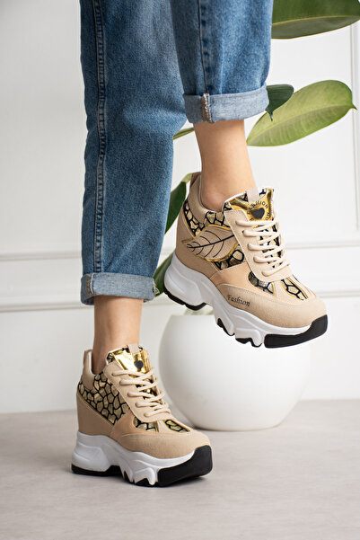 LEYDİ SHOES CELTA НУД ЛЕОПАРД СПОРТНИ ОБУВКИ С СКРИТИ ТОКИ