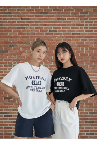 Gollinger Σετ 2 γυναικείων μπλουζών με στάμπα και λαιμόκοψη ποδηλάτου