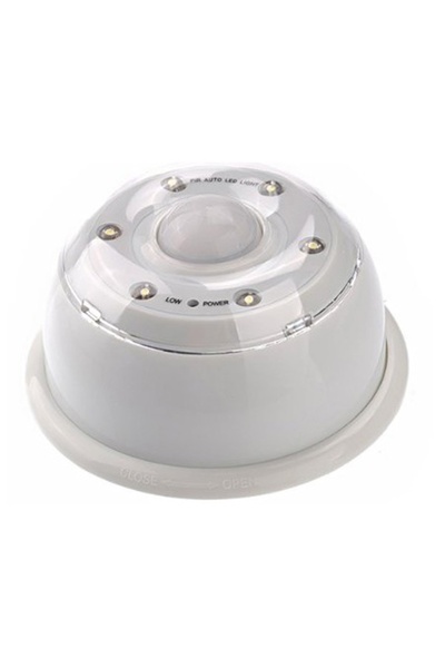 zola Motion sensor lamp, 6 LEDs, 6V, waterproof, 8.5x5 cm, white