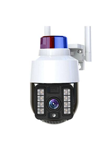 Vivendo Camera supraveghere WIFI 1080p, cu sirena, vedere color noaptea, Roti...