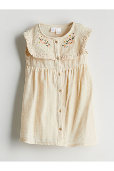 LC Waikiki فستان موسلين للفتيات الصغيرات من فريزن ستور