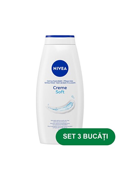 NIVEA SET 3 PIECES - Cream Smooth Shower Gel, 750 ml (Original Packaging)