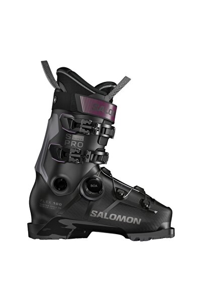 Salomon Clapari Barbati S/Pro Supra Boa 100 Gw Black-Dark Grey Met-Burgundy Met