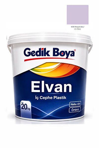 gedik Elvan 20 Kg İç Cephe Plastik Boya | Ekonomik Duvar Boyası, Yüksek Örtüc...