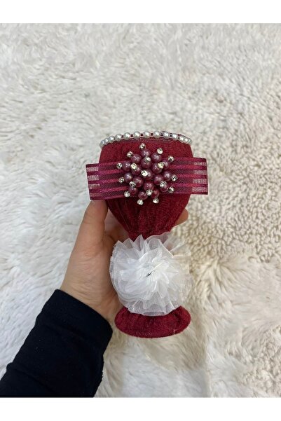 ecrin tuhafiye hobi Bordo Düğün Nikah Takı İçin İğnelik, Kına Gecesi Gelin Da...