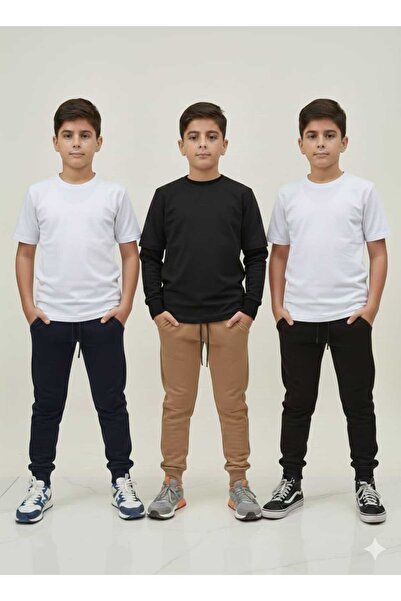 çiko kids Unisex Jogger with 3 Pockets, First Quality Compact Seasonal Fabric...