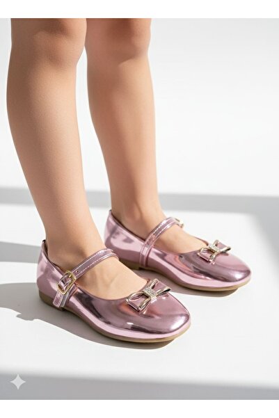 FEMME FATALE Balerini pentru fete cu talpă ortopedică și fundă cu pietre