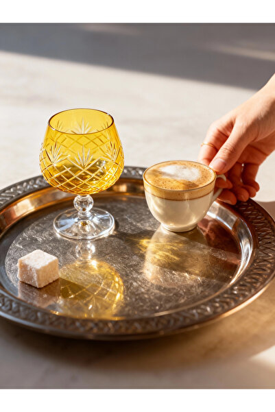 Margerie Crystal Goods Margerie Ara Bohemia Kristal El Kesimi Kadeh 250cc | K...