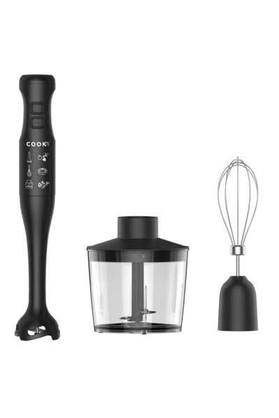 COOK-IT Σετ Blender Vertical 3-in-1 Multifunctional, 350W, 2 viteze (Normal s...
