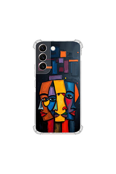 PrintiFy حافظة حماية للزوايا متوافقة مع هاتف سامسونج جالاكسي S22 بتصميم ميتام...