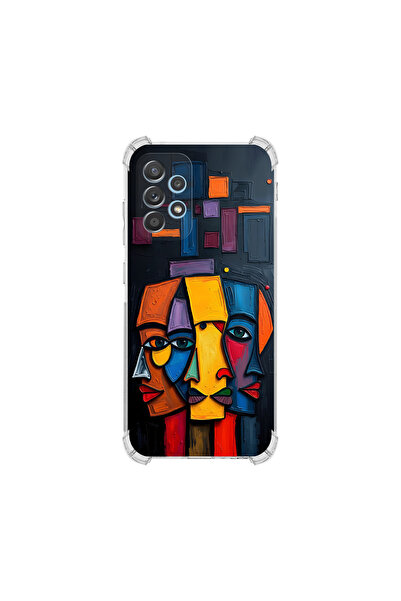 PrintiFy حافظة حماية للزوايا متوافقة مع هاتف سامسونج جالاكسي A52 بتصميم ميتام...