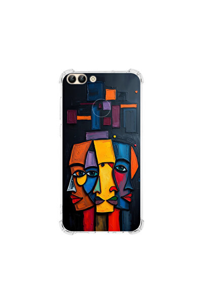 PrintiFy حافظة حماية للزوايا متوافقة مع هاتف Huawei P Smart، تصميم Metamorpho...