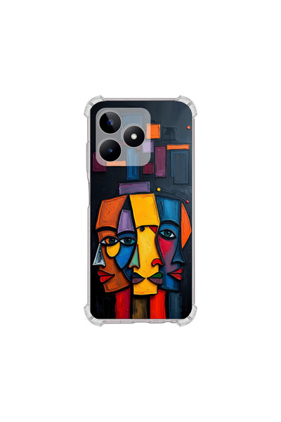 PrintiFy حافظة حماية للزوايا متوافقة مع Realme C53 بتصميم Metamorphosis Trini...