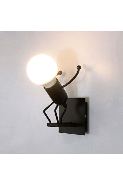 Vivendo Lampa metalica retro industriala tip humanoid, soclu E27, diverse mod...