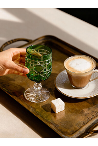 Margerie Crystal Goods كوب مارجيري غلوريا بوهيميا كريستال للقهوة والماء بسعة ...