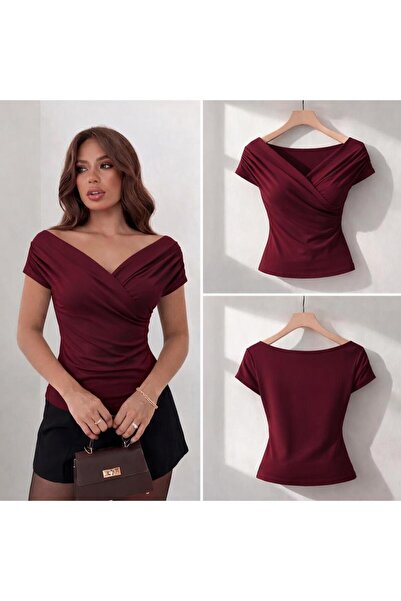 peri tower Women's Open Shoulder Double Breasted Collar Lycra Stylish Model 128