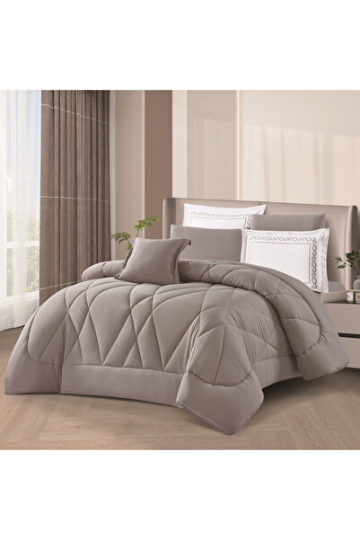 HOURS Horse 7-Piece Double Bed Set – Elegant Plain Design and Luxurious Softn...