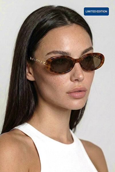 REN EYEWEAR Velora Limited Edition Oval Chain Detailed Women's Sunglasses | U...