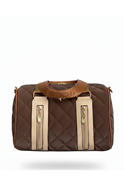 Çanta Trend Miami Polo Clup Kadın Silindir Kapitone Yeşil Model El ve Omuz Ça...