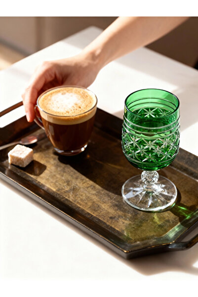 Margerie Crystal Goods كوب قهوة مارجيرى أوليا بوهيميا كريستال مقطوع يدويًا سع...