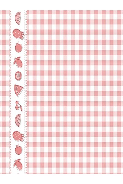 YEK HOME TEKSTİL New Pattern Lined Erasable Hygienic Square Plaid Border Patt...