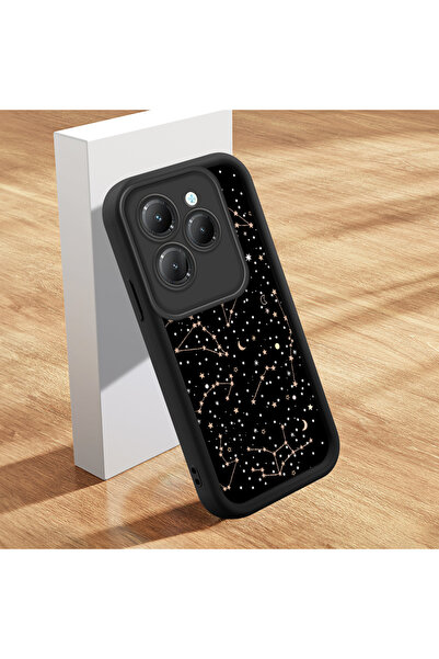 Infinix Hot 40 Pro Uyumlu Kılıfı İnce Yumuşak Silikon Telefon Kılıfı burç Desen