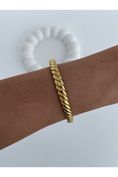 LUMI TAKI-SAAT Xpng Steel Gold Handcuff Bracelet