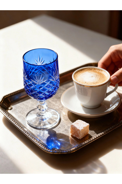 Margerie Crystal Goods كوب مارجيري أرا بوهيميا كريستال للقهوة والماء بسعة 135 مل