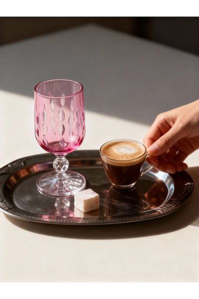 Margerie Crystal Goods كوب قهوة مارجيري رويال بوهيميا كريستال مقطوع يدويًا سع...