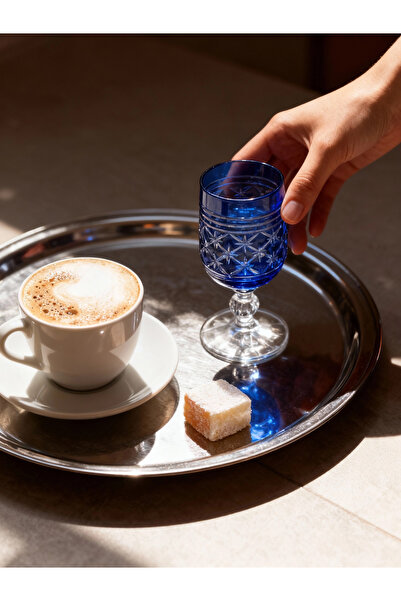 Margerie Crystal Goods كوب قهوة مارجيرى أوليا بوهيميا كريستال مقطوع يدويًا سع...