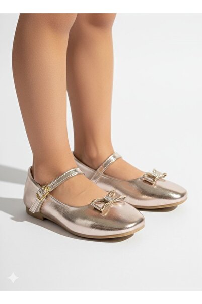 FEMME FATALE Balerini pentru fete cu talpă ortopedică și fundă cu pietre