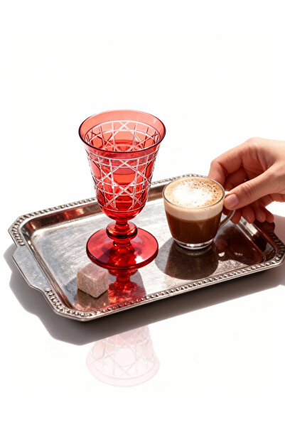 Margerie Crystal Goods Margerie Gloria El Kesme Kristal Kadeh 200cc | Kahve Y...