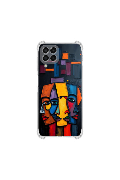 PrintiFy حافظة حماية للزوايا متوافقة مع هاتف سامسونج جالاكسي M33 بتصميم ميتام...