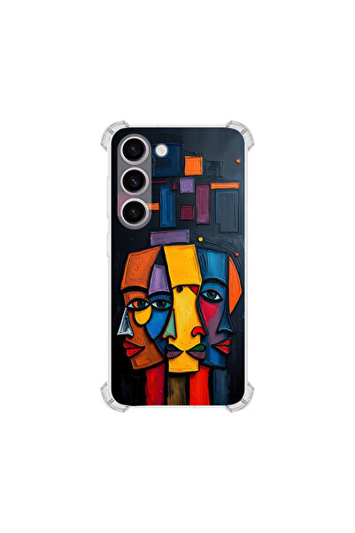 PrintiFy حافظة حماية للزوايا متوافقة مع هاتف سامسونج جالاكسي S23 بتصميم ميتام...