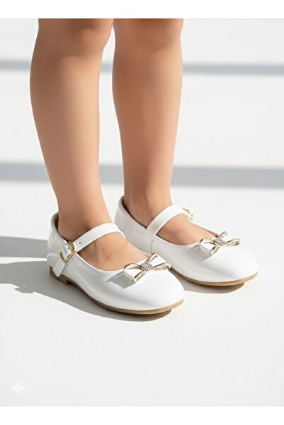 FEMME FATALE Balerini pentru fete cu talpă ortopedică și fundă cu pietre