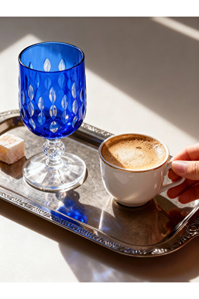 Margerie Crystal Goods كوب قهوة مارجيري رويال بوهيميا كريستال مقطوع يدويًا سع...