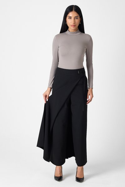 Guzella Front-To-Back A-Pilled Maxi Skirt-Trunks