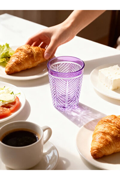 Margerie Crystal Goods كوب ماء زجاجي كريستالي حديث من مارجيري لانزا سعة 275 س...