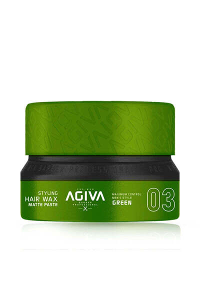Agiva Styling Hair Wax Matte Paste - 03 Green 155 ml