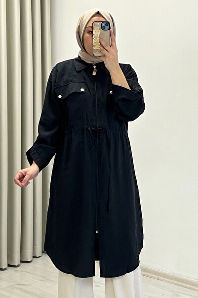 T Moda Store Ecru Tex Wide Fit Summer Kupra Fabric Medium Length Waist Drawst...