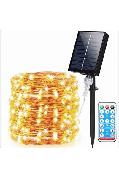Vivendo Vivendo® Solar String Lights Copper 30m, 300 MiniLED, 8 Programs, Rem...