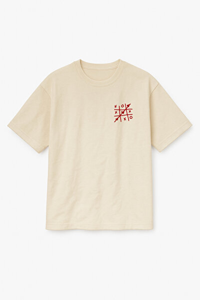 Altair Tr Oversize Unisex Xoxo Heart Printed T-Shirt