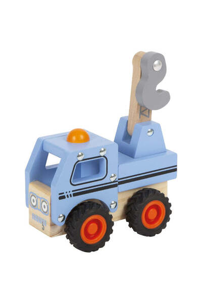 Small Foot Wooden toy, Tow truck, Small Foot, Blue, 18 months+